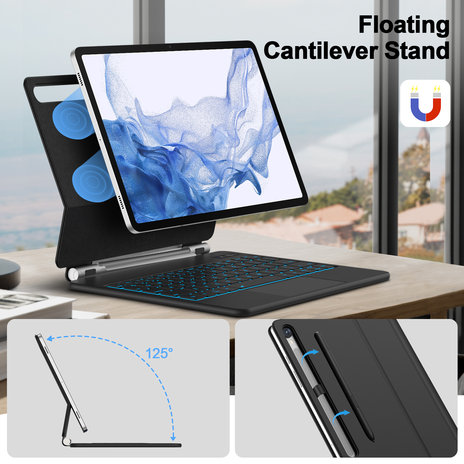 Magic Keyboard For Samsung Gal - огляд і ціна Cheap Tablet Accessories