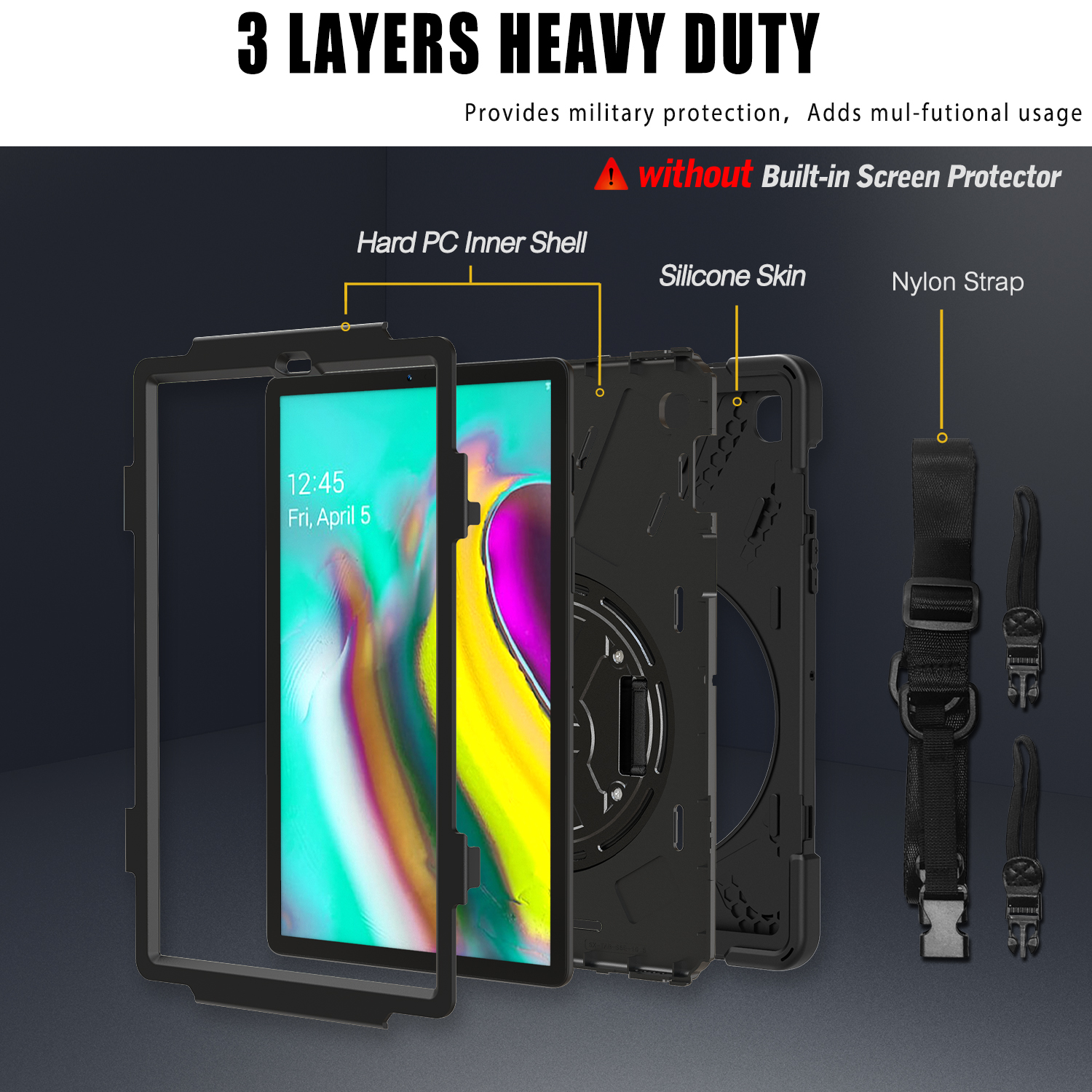 Rotating Hybrid Case For Samsu - огляд і ціна Cheap Tablet Accessories