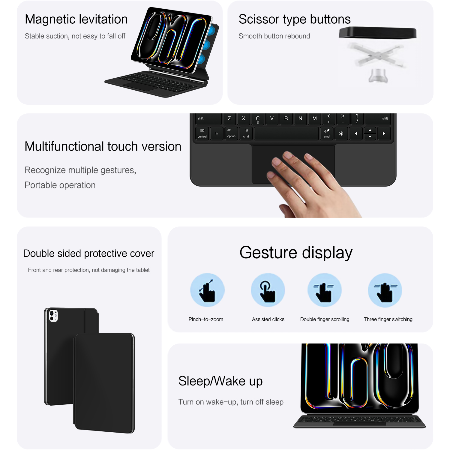 AJIUYU Magnetic Magic Keyboard - огляд і ціна Magnetic Case Smart