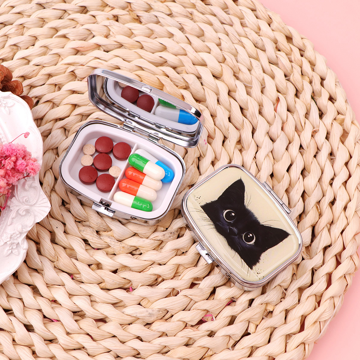 Cute Black Cat Travel Pill Org - огляд і ціна Boox Tablet Accessories