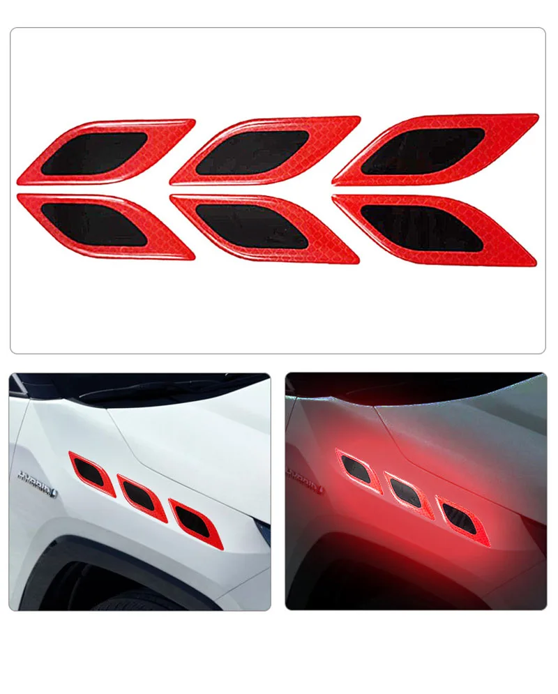 6pcs/Set Car Reflective Sticke - огляд і ціна Tablet Accessories Kit
