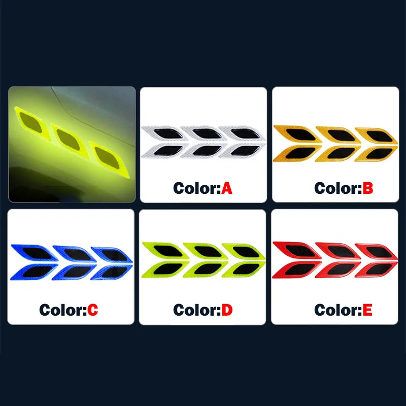 6pcs/Set Car Reflective Sticke - огляд і ціна Tablet Accessories Kit