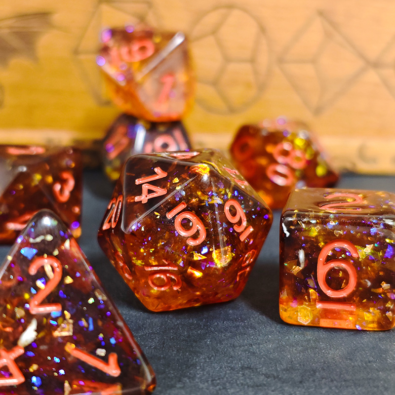Fire Orange Confetti Resin Pol - огляд і ціна Tablet Accessories Kit